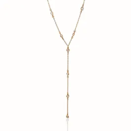 Colar Gravatinha Zirconias