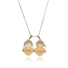 Colar Bonequinhos até 4 Filhos Personalizado