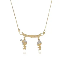 Colar Personalizado Placa com até 4 Filhos