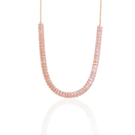 Choker Zircônias Baguete