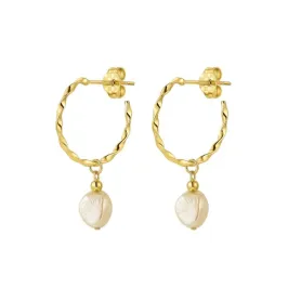 Brinco Argola Pérola Barroca