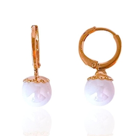 Brinco Argola Click Pérolas