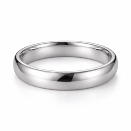 Aliança Lisa Aro 22 Aço á prova d'agua