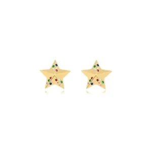 Brinco Estrela Cristais