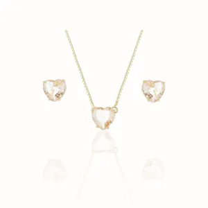 Conjunto Coração Zirconia