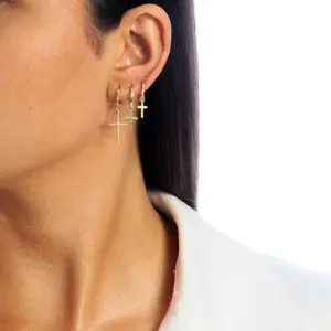 Trio Cruz Banhado a Ouro