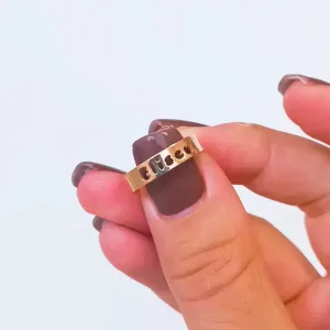Anel Personalizado Nome Vazado