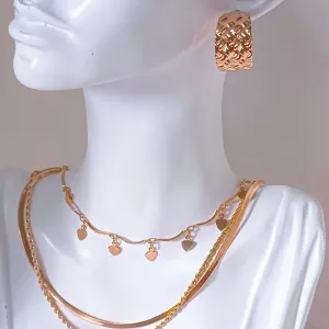 Choker Coração Dourado