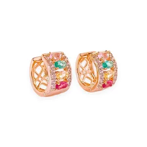 Brinco Argola Candy Cravejada
