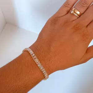 Pulseira Zircônia Baguete