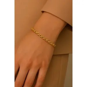 Pulseira Portuguesa 5mm 18+3cm