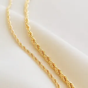 Corrente Média Cordão Baiano 2mm 45cm