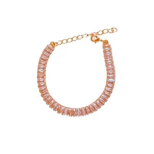 Pulseira Zircônia Baguete