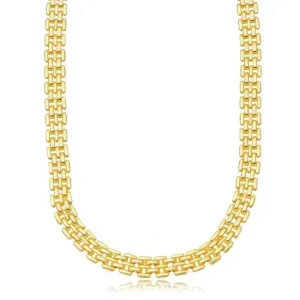 Corrente Malha Relógio 45cm Banhada a Ouro