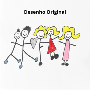 Colar Personalizado Desenho igual ao da criança