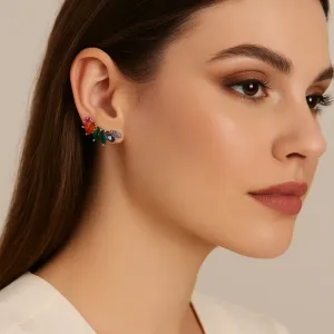 Brinco Ear Cuff Cristais