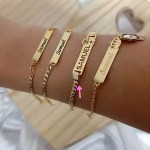 Pulseira Personalizada Infantil Detalhe Vazado