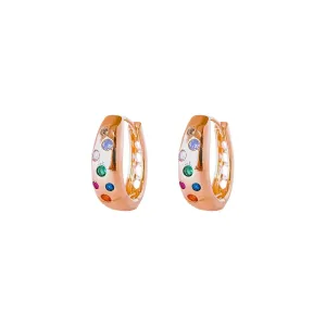 Brinco Argola Oval Colorida G