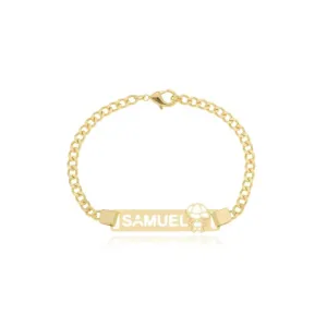 Pulseira Personalizada Infantil Detalhe Vazado