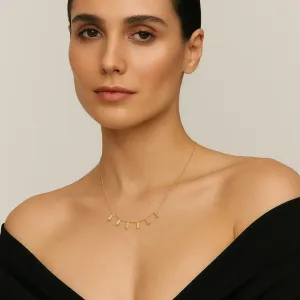 Colar Choker Zircônias em Carrê