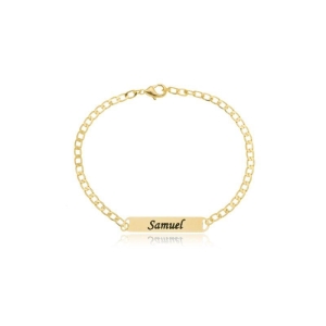 Pulseira  Infantil Personalizada Gravação à Laser