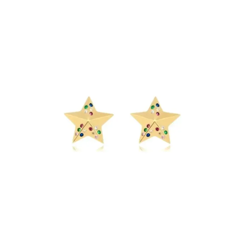 Brinco Estrela Cristais