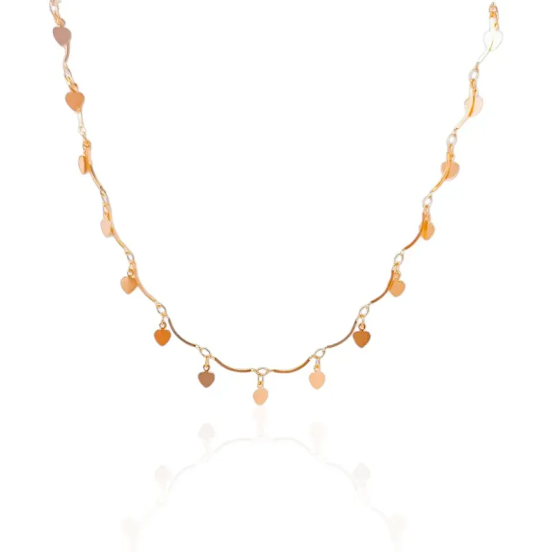 Choker Coração Dourado