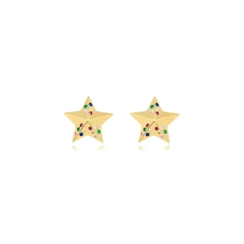 Brinco Estrela Cristais