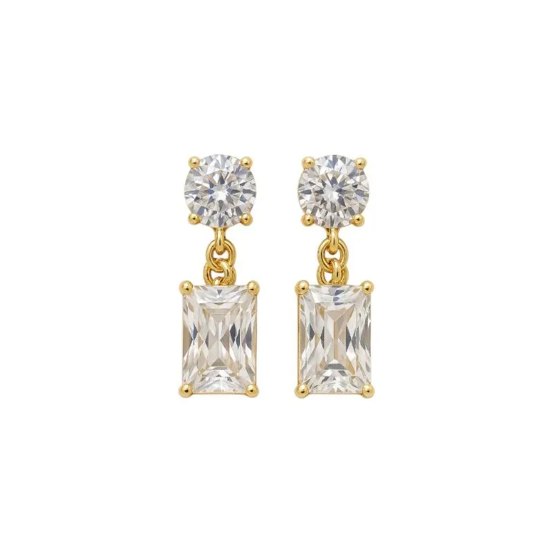 Brinco Zircônias Pendurado