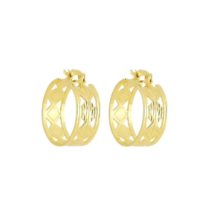 Argola Losango Trabalhada