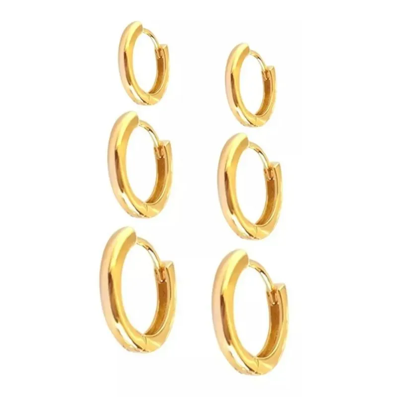 Brinco de Argolinhas Lisas M