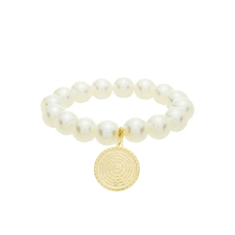 Pulseira Pérolas e Medalha Pai Nosso