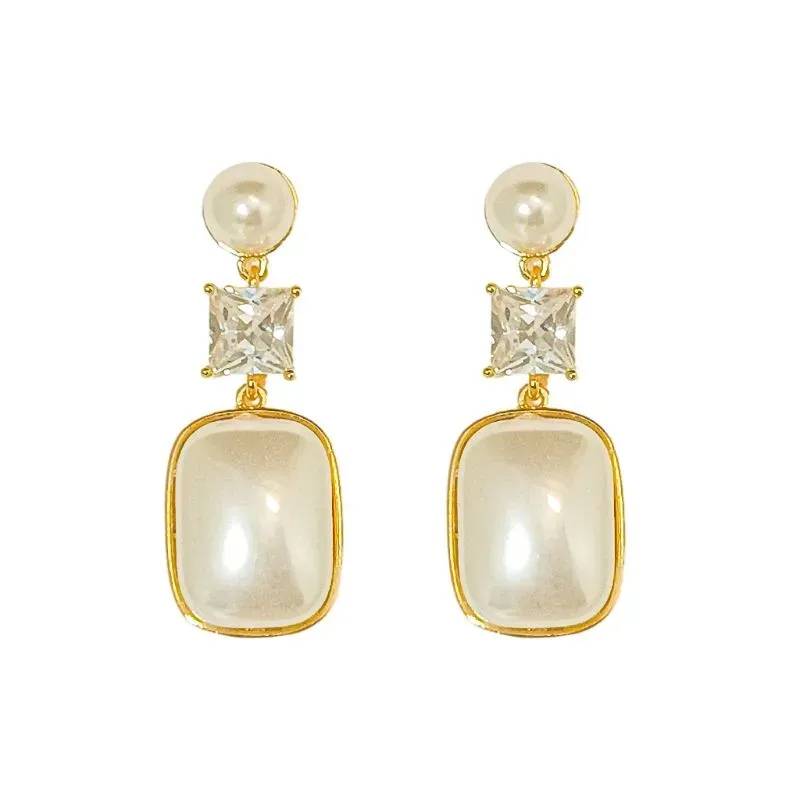 Brinco Pendente de Pérola