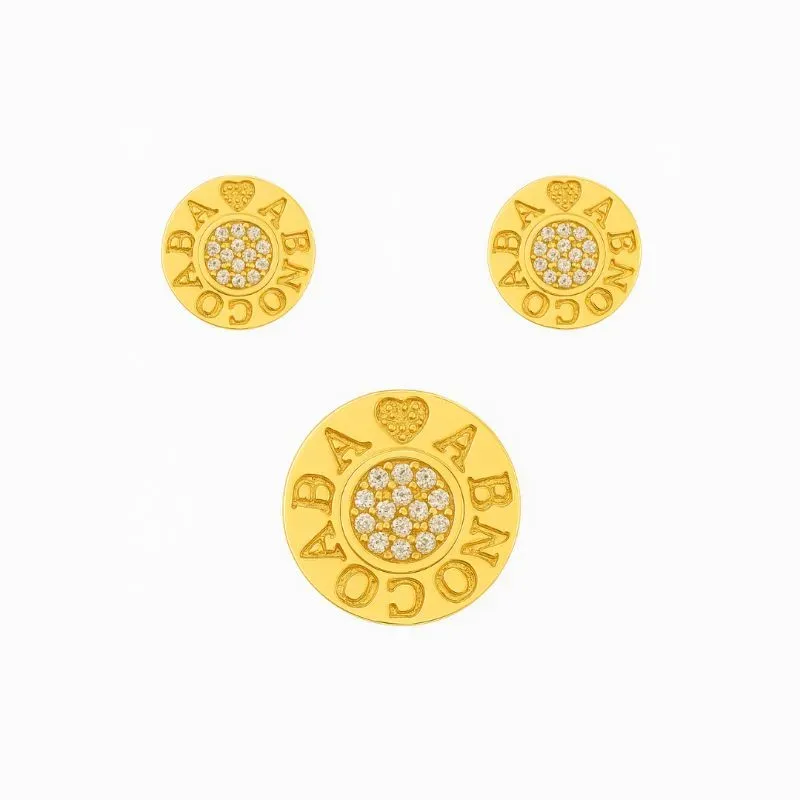 Conjunto Abençoada Pingente e Brincos