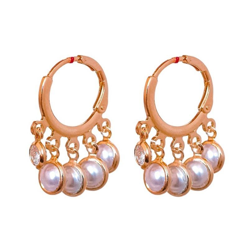 Brinco Cascata Pérolas