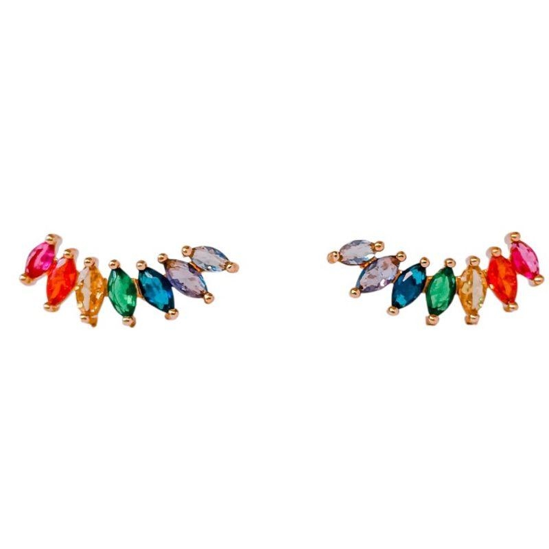 Brinco Ear Cuff Cristais
