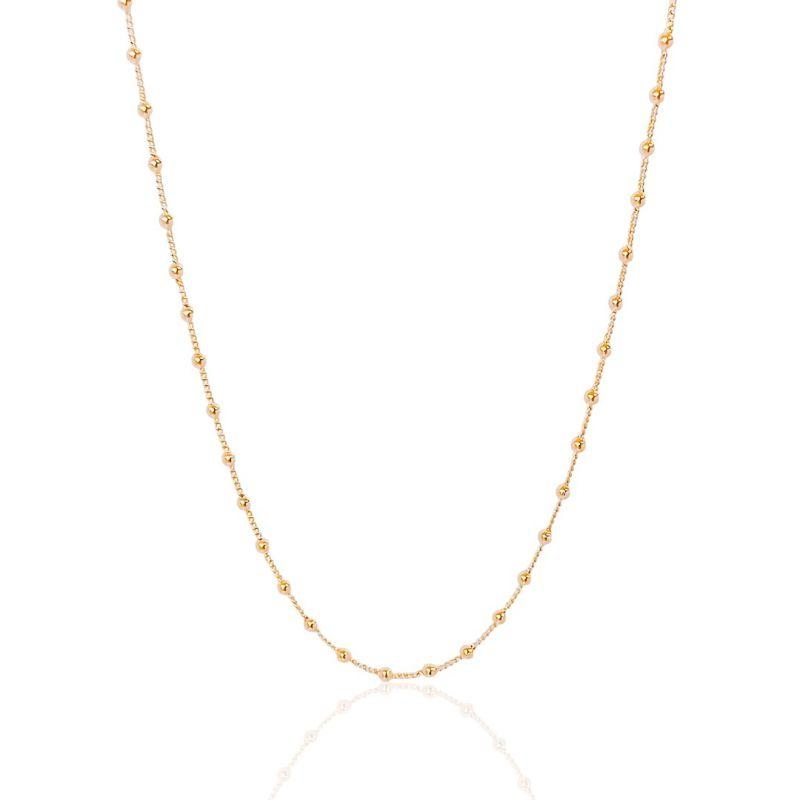 Colar Grume e Bolinha 2,5mm 43cm