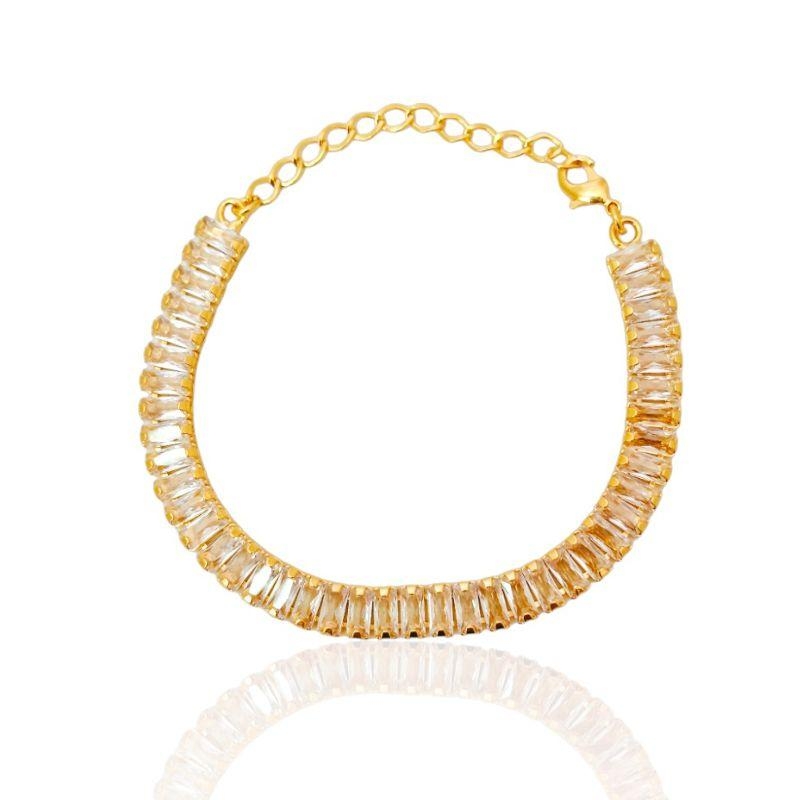 Pulseira Zircônia Baguete