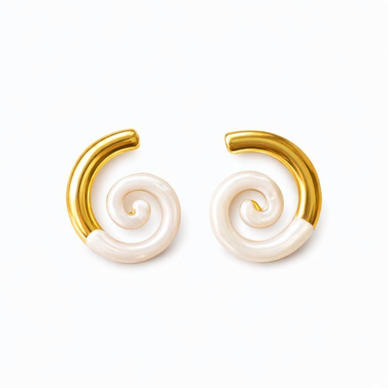 Brinco Espiral Resinado Á Prova D'Agua