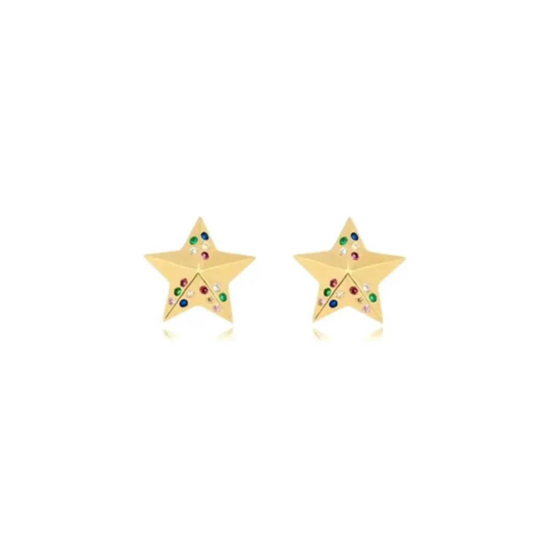 Brinco Estrela Cristais