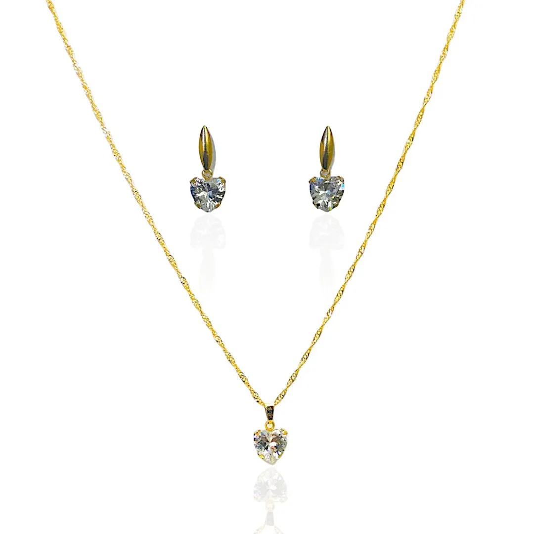 Conjunto Coração Zirconia
