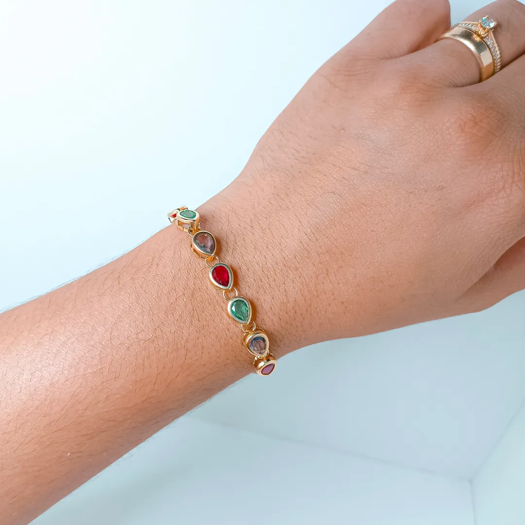 Pulseira Gotas Coloridas