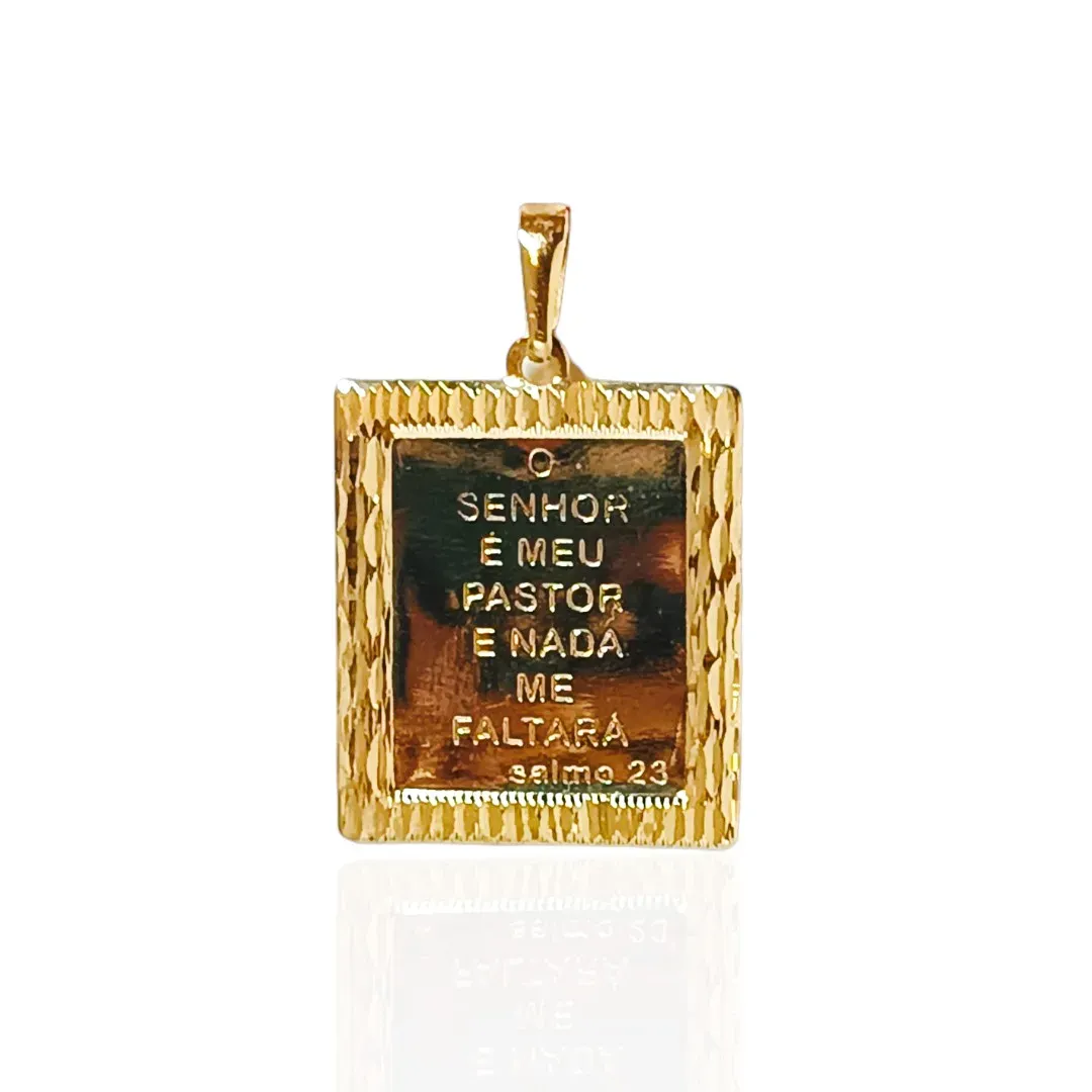 Pingente Placa O Senhor é meu Pastor Unissex