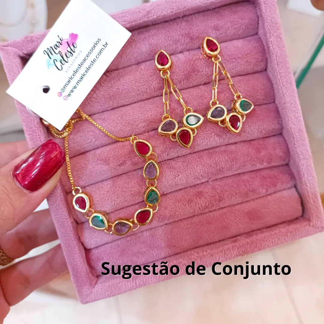 Pulseira Gotas Coloridas