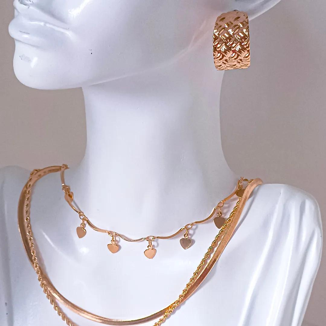 Choker Coração Dourado