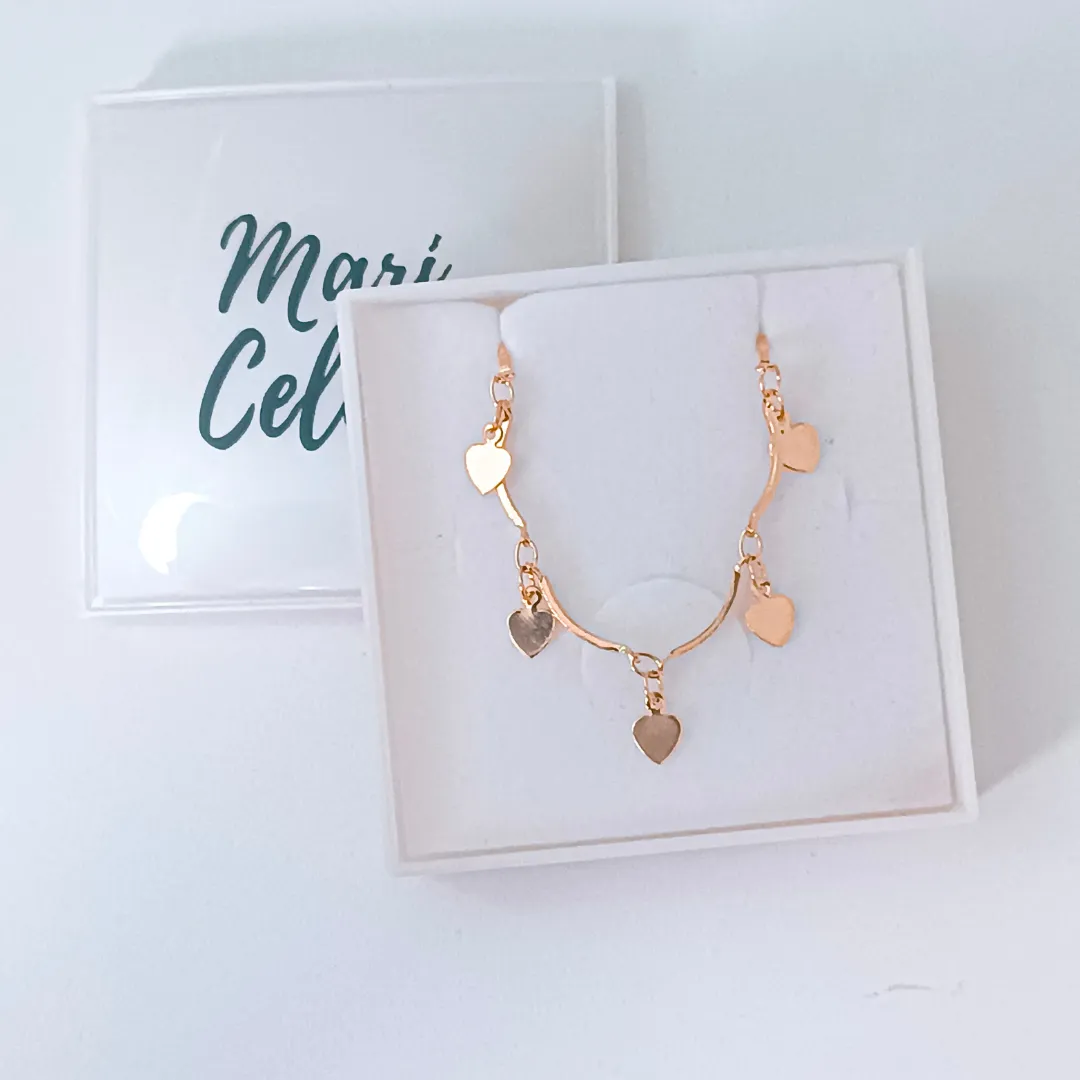 Choker Coração Dourado