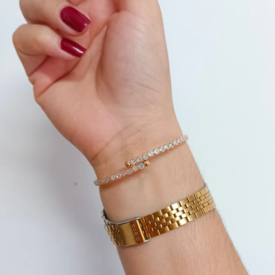 Bracelete de Encaixe Cravejado