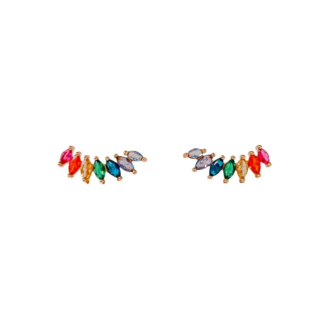 Brinco Ear Cuff Cristais
