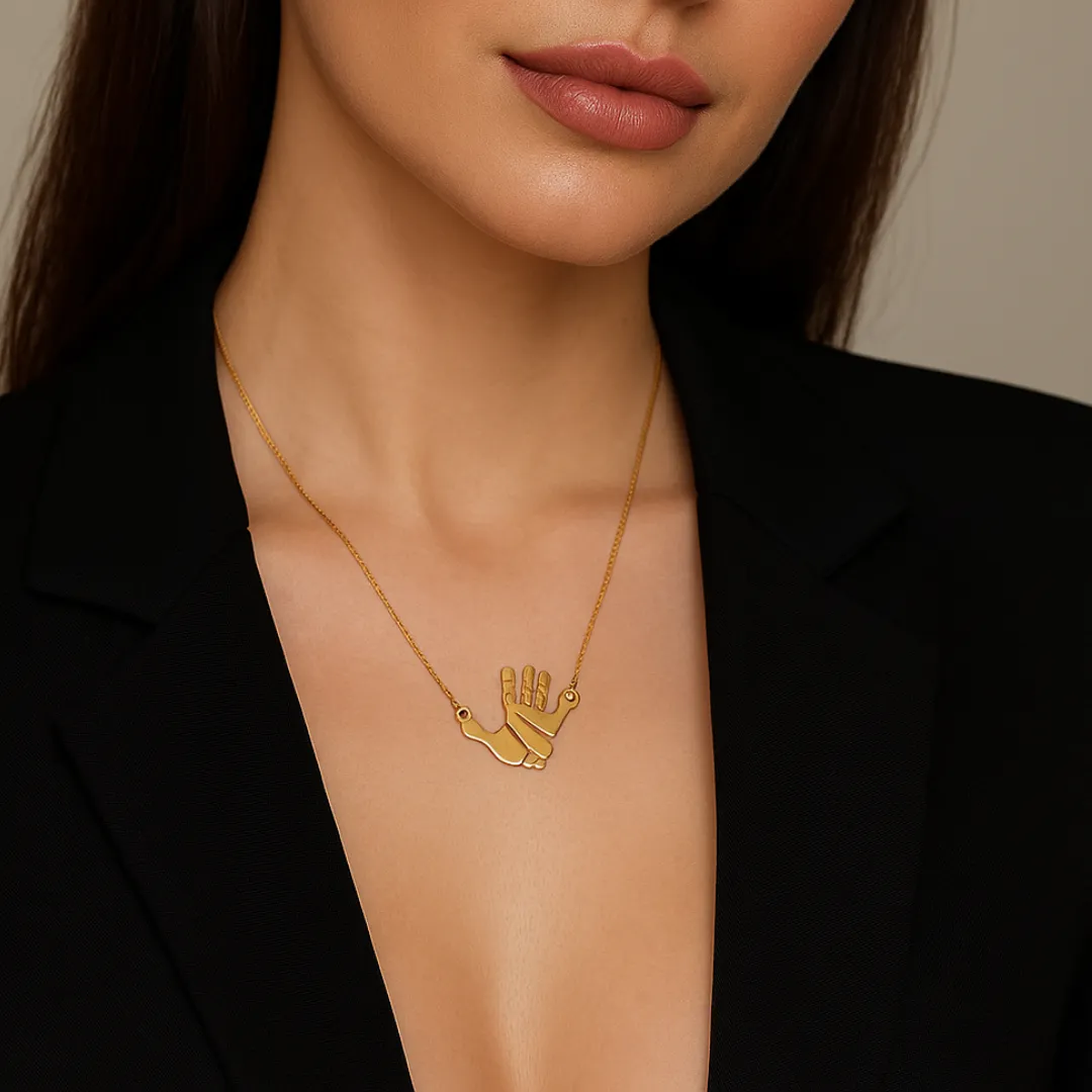 Colar Personalizado Mãozinha Igual a da Criança