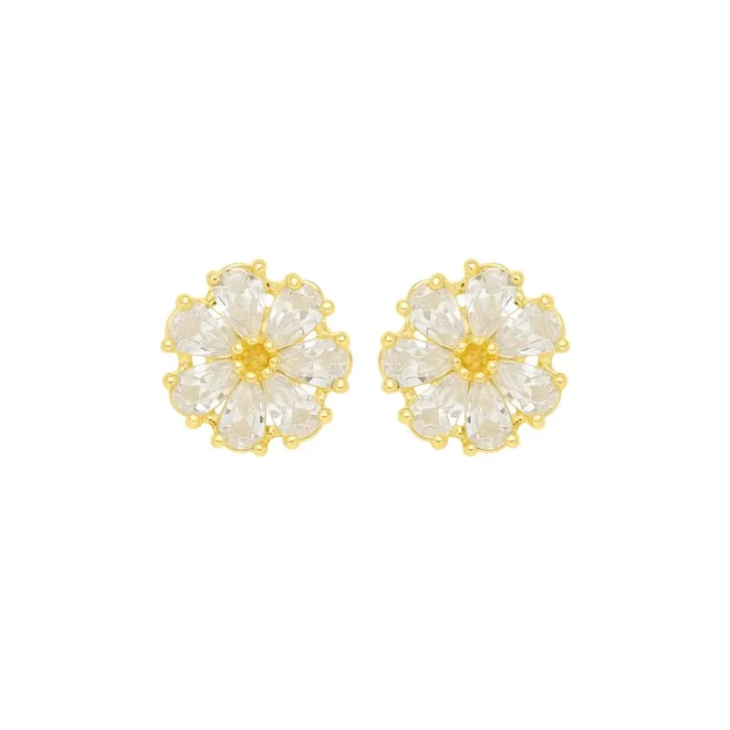 Brinco Flores Zircônias